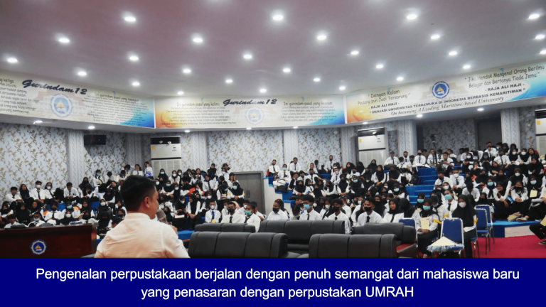 Sosialisasi Layanan Perpustakaan pada PKKMB UMRAH 2022