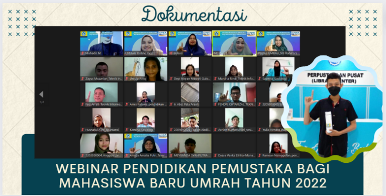 Pendidikan Pemustaka Bagi Mahasiswa Baru UMRAH Tahun 2022